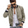 Suede Stand Collar Men's Button Cardigan