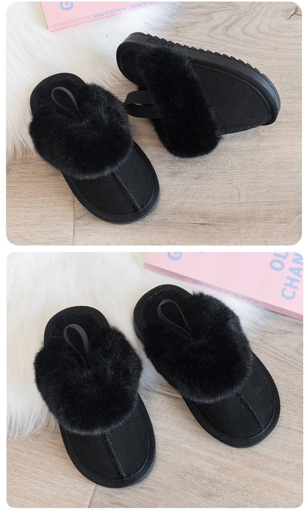 Kids Girls Casual Cotton Baby Cotton Plush Slippers Accessories