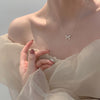 Double-layer Pearl Camellia Necklace