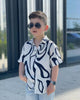 18M-7Y Toddler Boys Trendy Kids Hip Hop Striped Shirts Boys