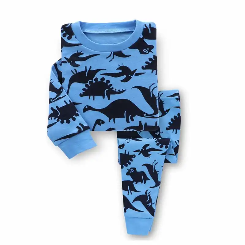 Kids Cute Cartoon Pattern Soft Tops And Pants Set