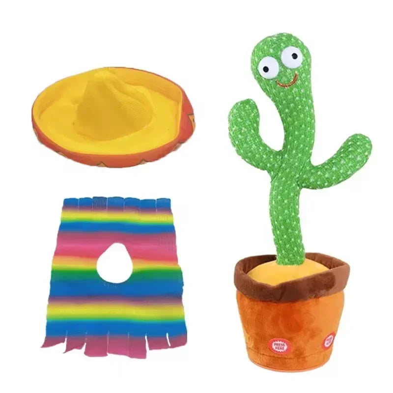 New Dancing Talking Cactus Toy for Baby Toddler Boys Girls Gift Singing Mimicking Cactus Toys Recording Repeating Christmas Gift