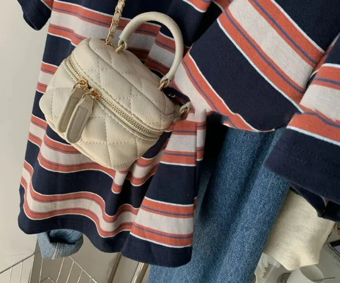 Fashion Striped Short Sleeved T-shirt Women Spring Summer Loose Versatile Top Retro O-neck Casual Harajuku Student Tee