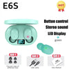 2025New E6S Wireless Bluetooth Earphones A6S TWS Headset Noise Cancelling Earphones With Microphone Headphones For iPhone Xiaomi