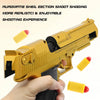 Continuous Shot Mechanical Auto Desert Eagle Airsoft Toy Gun Ejecting Shells Soft Bullets Kids Outdoor Target Game