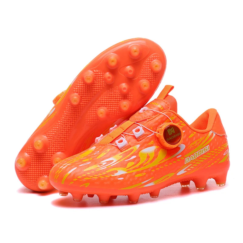 FG Soccer Shoes Men Kids Professional High Quality Football Boots Grass Outdoor Non-Slip Breathable Multicolor Training Cleat