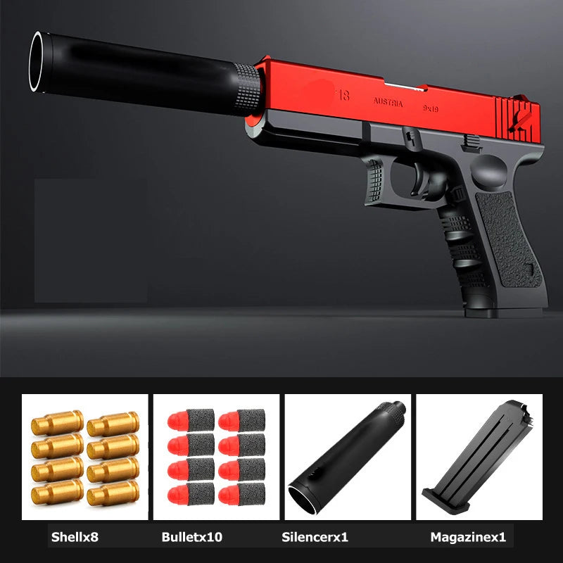 Powerful Desert Eagle Toy Gun Shell EjectionAirsoft Pistol Soft Foam Bullet Outdoor CS Weapon for Boys Girls Shooting Game Gifts