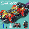 F1 Drift RC Car With Led Lights Music 2.4G Glove Gesture Radio Remote Control Spray Stunt Car 4WD Electric Children Toys