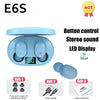 2025New E6S Wireless Bluetooth Earphones A6S TWS Headset Noise Cancelling Earphones With Microphone Headphones For iPhone Xiaomi