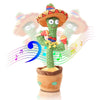 New Dancing Talking Cactus Toy for Baby Toddler Boys Girls Gift Singing Mimicking Cactus Toys Recording Repeating Christmas Gift