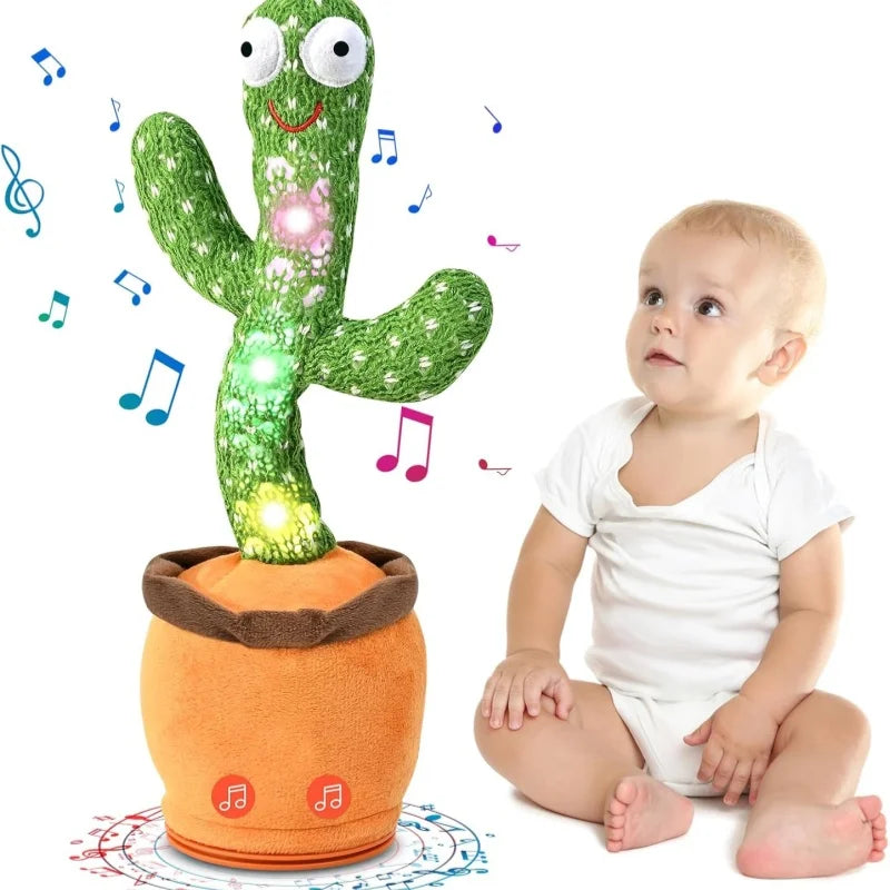 New Dancing Talking Cactus Toy for Baby Toddler Boys Girls Gift Singing Mimicking Cactus Toys Recording Repeating Christmas Gift