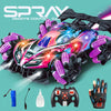 F1 Drift RC Car With Led Lights Music 2.4G Glove Gesture Radio Remote Control Spray Stunt Car 4WD Electric Children Toys
