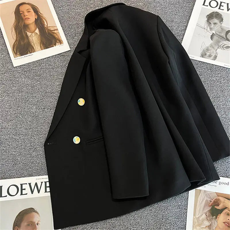 Spring Autumn Women Blazers 2025 New Korean Casual Solid Suit Women Jacket Fashion Office Blazer Female Coats Outerwear