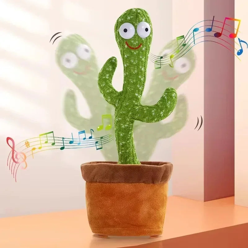 New Dancing Talking Cactus Toy for Baby Toddler Boys Girls Gift Singing Mimicking Cactus Toys Recording Repeating Christmas Gift