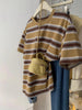 Fashion Striped Short Sleeved T-shirt Women Spring Summer Loose Versatile Top Retro O-neck Casual Harajuku Student Tee