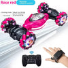 4WD Stunt Drift Car LED Electric Cars 2.4G Gesture Induction Deformation Twist Remote Controlled Car Electronic Kids Toys Gifts
