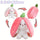 Bunny Stuffed Animal Plush Reversible Strawberry Bunny Plush Doll With Zipper Cute Soft Rabbit Room Decoration Toys For Easter G
