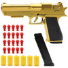 Continuous Shot Mechanical Auto Desert Eagle Airsoft Toy Gun Ejecting Shells Soft Bullets Kids Outdoor Target Game