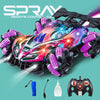 F1 Drift RC Car With Led Lights Music 2.4G Glove Gesture Radio Remote Control Spray Stunt Car 4WD Electric Children Toys