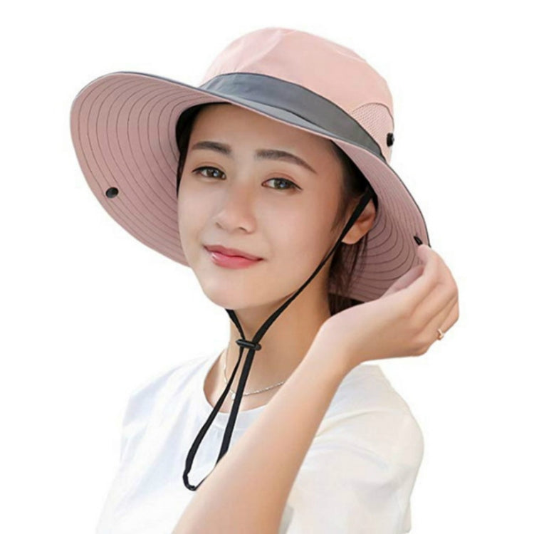 SunShad 112221 Foldable Wide-brimmed Breathable Summer Sunscreen Fisherman Hat for Men / Women, Size: 55-57cm