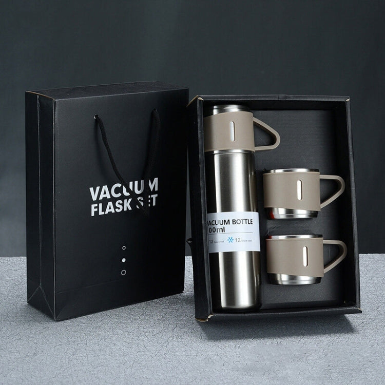 500ml 304 Stainless Steel Thermos Cup Portable Business Tea Cup,Spec: Gift Box Set