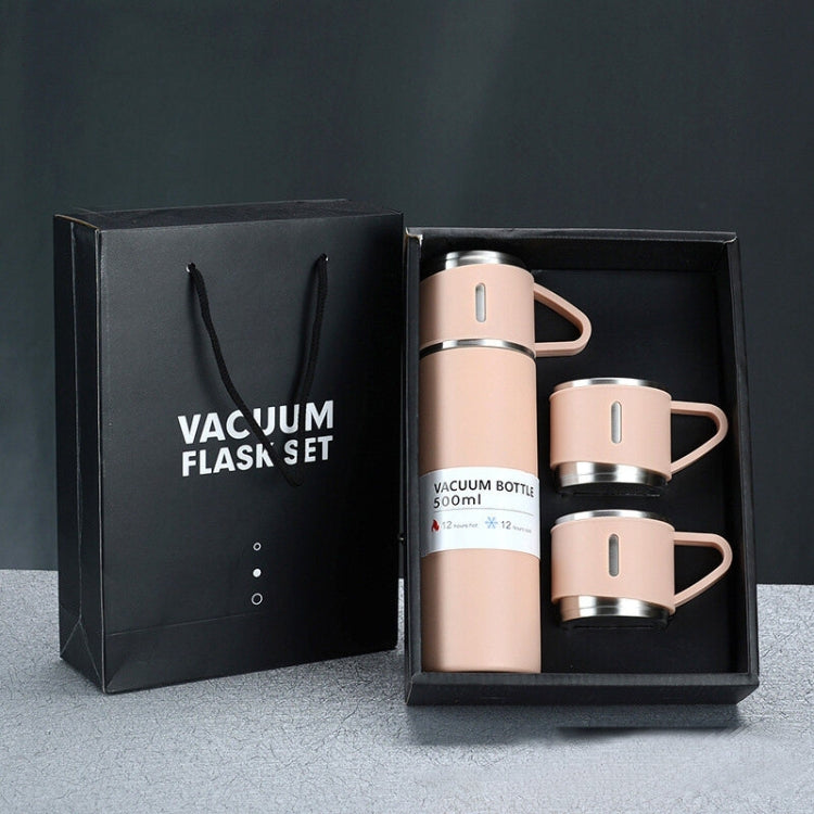 500ml 304 Stainless Steel Thermos Cup Portable Business Tea Cup,Spec: Gift Box Set