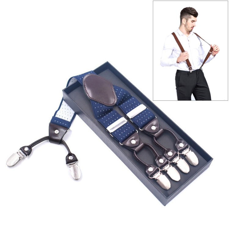 Adjustable 6 Clips Trousers Strap Clip for Men, Size: 125 x 3.5cm