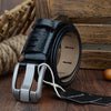 COWATHER QSK001 Men Casual Fashion Two-Layer Leather Pin Buckle Belt