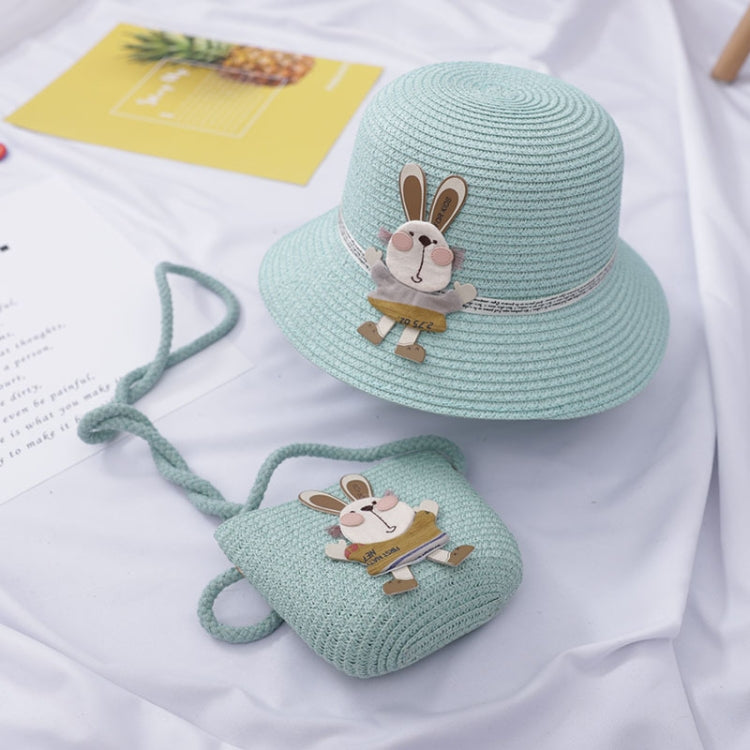 Children Sun Hat Straw Hat Beach Hat & Bag Set