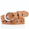 Dandali DC141 Women Pinching Belt Cutout Heart Belt, Length (cm): 95-115cm