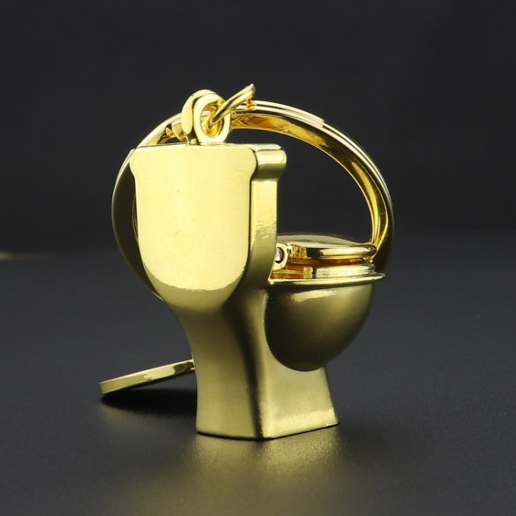 Classic 3D Keychain Mini Toilet Key Ring Chain Bathroom Cute Creative Gift trinket Car Styling Decoration