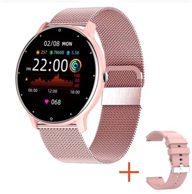 BW0223 Heart Rate/Blood Oxygen/Blood Pressure Monitoring Bluetooth Smart Calling Watch, Color: Mesh Black