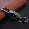 HONEST Metal Car Keychain Leopard Head Key Chain Pendant