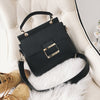 Women Frosted Wide Shoulder Strap Crossbody Square Bag Tote Single Shoulder Bag