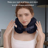 Neck Massager U-Shape Hot Compress Shoulder And Neck Massage Pillow(Navy)