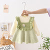 Toddler Girls 8M-6Y Tulip Plaid Ruffle Trim Knitted Dresses