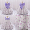 Toddler Girls 12M-3Y Floral Big Bow Princess Girls Clothes Dresses