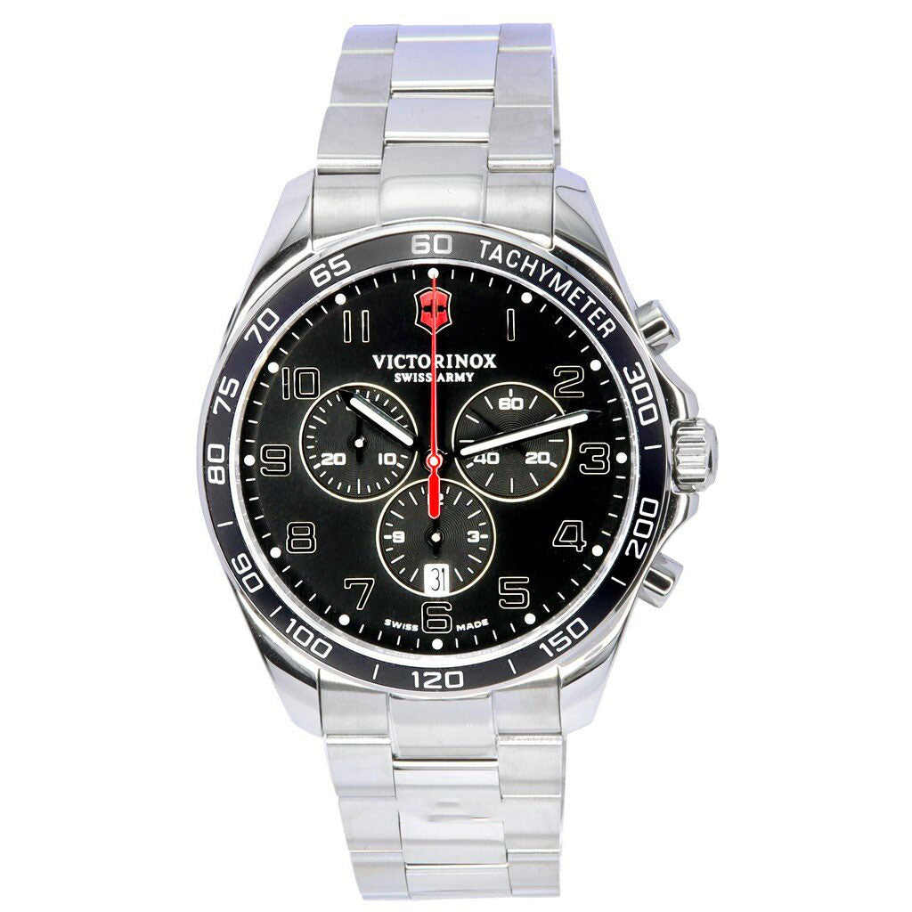 Victorinox Fieldforce Classic Chronograph Black Dial Quartz 241899 100M Men's Watch