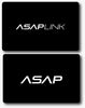 Asaplink Classic Black Digital NFC Business Card - without printed QR Code