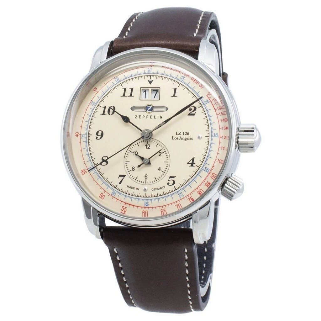 Zeppelin LZ126 Los Angeles 8644-5 86445 Quartz Pulsometer Men's Watch