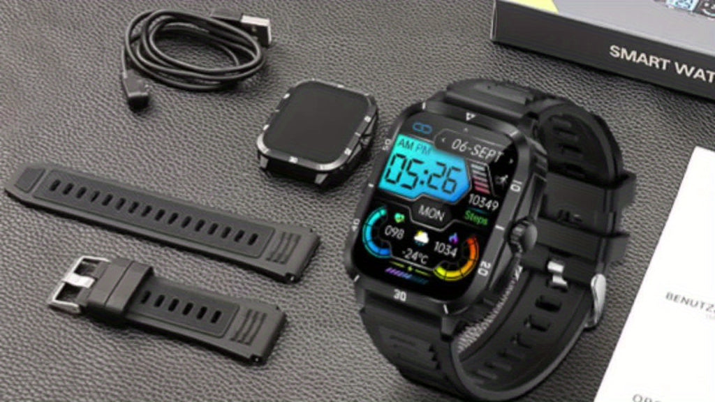 Smart Watch for Men and Women, SYNWOO  4.98cm IPS Touch Screen, Wireless 5.3, IPX-8 Waterproof, Call Function, Magnetic Charging, Fitness & Activity Tracker Compatible with iPhone & Android, Rechargeable, FS