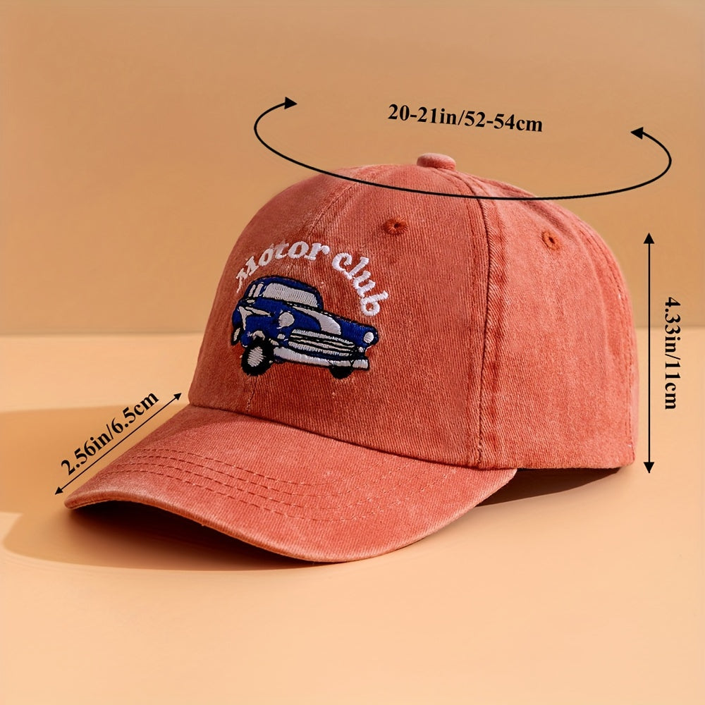 Kids' Baseball Cap - Adjustable, Lightweight Cotton Hat for Boys & Girls Ages 3-8 | Perfect for Outdoor Activities & Back to School, FS