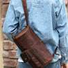 Crazy Horse Leather Vintage Crossbody Bag Minority Fashion
