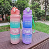 Water Bottle with Hello Design 700ml Insulated- Encourages Hydration, PC Material, No PVC, FS