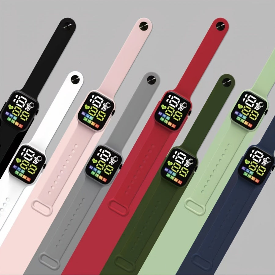 Sports Watch for Adults Digital Wrist  with Spaceman Theme, Silicone Band, Glow Details, Electronic Movement, Non-Waterproof - Adjustable Time & Date FS