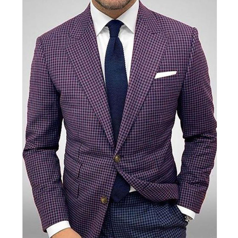 Men's  Blazer Striped Casual Slim Fit