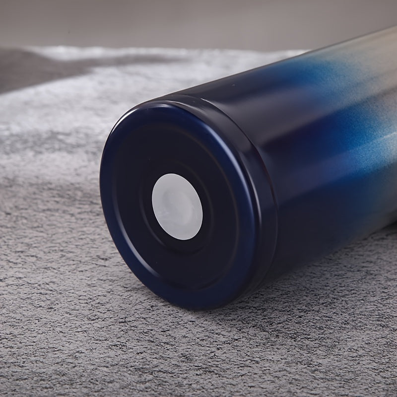 Sport Water Bottle, 1pc Insulated Gradient Portable Sports Water Bottle, 304 Stainless Steel Liner Outdoor Travel Water Bottle, 16.9oz/27oz/33.81oz FS