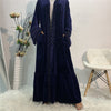 Golden Velvet Gilded Muslim Cardigan Robe