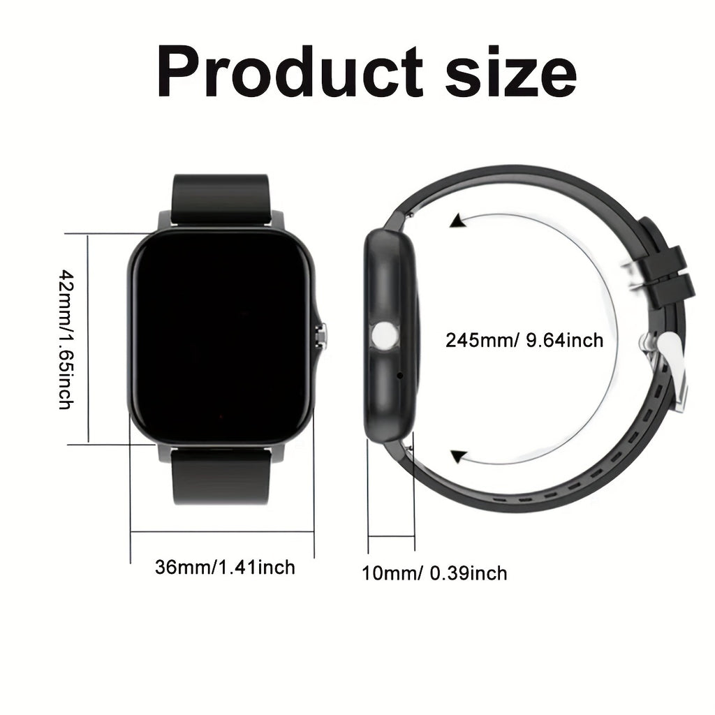 Multi-Sport Tracker, Smartwatch with Wireless Calling, Customizable Wallpaper, Fitness Monitoring - Compatible for iPhone & for Android FS