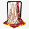 (Buy 1 Get 2)  Women'S Fashion Painted Pearl Color Imitation Silk Scarf